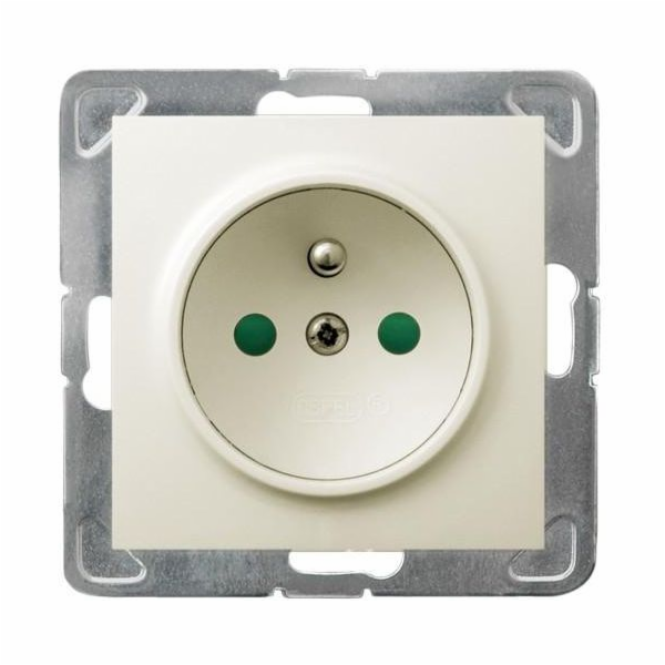 Ospel Single Impression Socket s uzemněním a proudové sto...