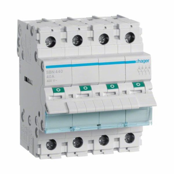 SBN440 ISOLATING SWITCH DISCONNECTOR 40A 4P 4M 400V AC