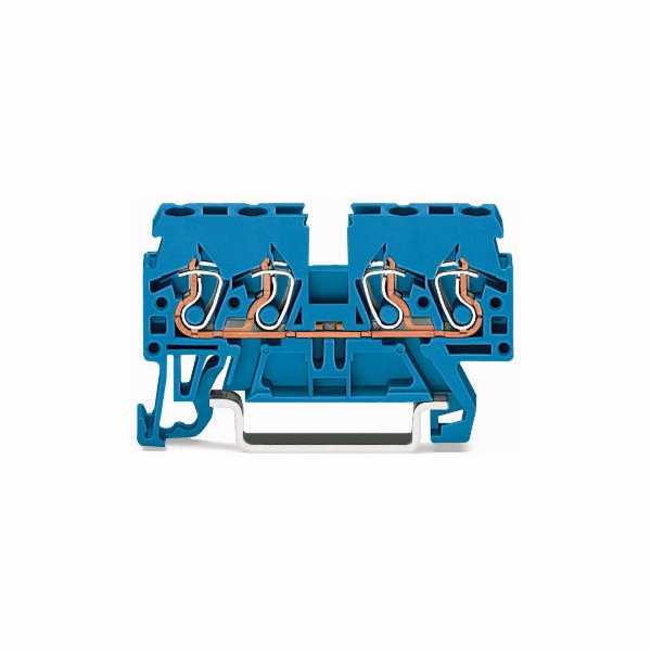 WAGO 4-WIRE Rail Connector 2,5mm2 Blue (870-834)