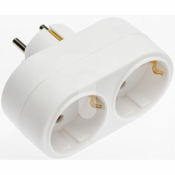 GTV Schuko 2x 2P + Z Plug-in Branch (AE-SC0102-00)