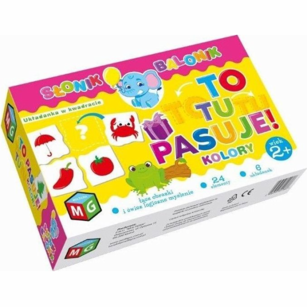 Multigra je zde barvy - balónkový slon