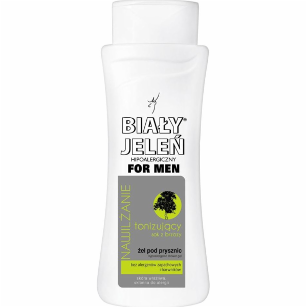 Bílý sprchový gel zvlhčovací tónování 300 ml břízy