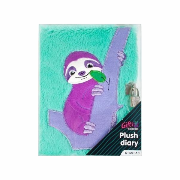 Plush deník StarPak pro visací zámek líný