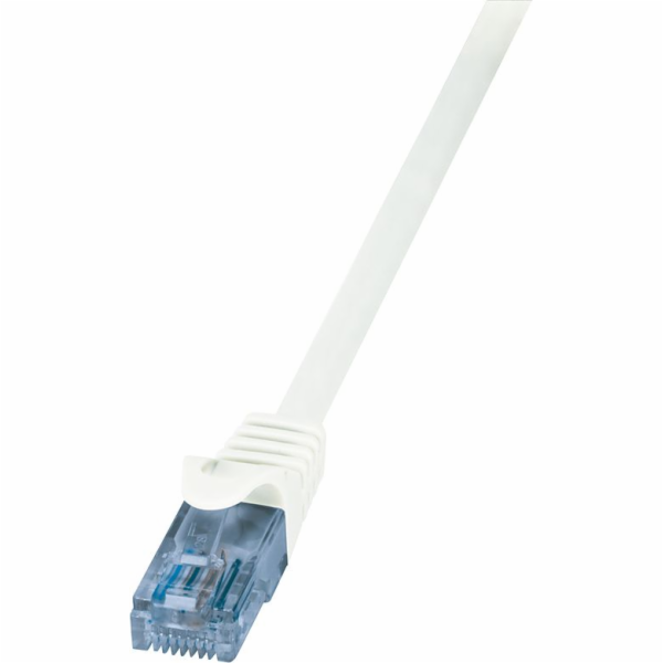 LogiLink RJ-45/RJ-45, kat. 6a, U/UTP, bílá, 7,5 m (CP3081U)