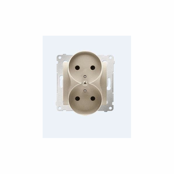 Kontaktní - Simon Simon54 Socket Double Z/U 16A IP20 se z...