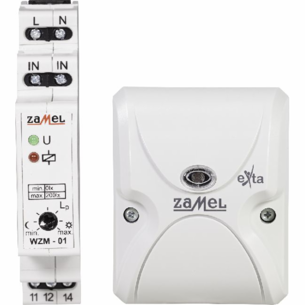 Přepínač Zamel Twilight s sondou SOS-01 16A 230V 0-200lx ...