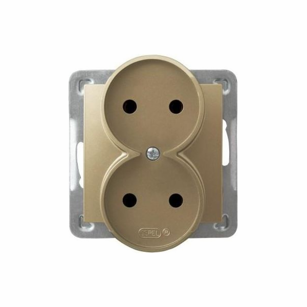 Ospel Inception Socket Double Gold Metallic (GP-2yr/M/28)