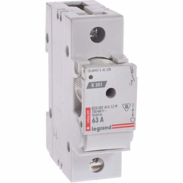 LEGRAND FUSE LISTONKTOR 1P 63A D02 R301 (606609)