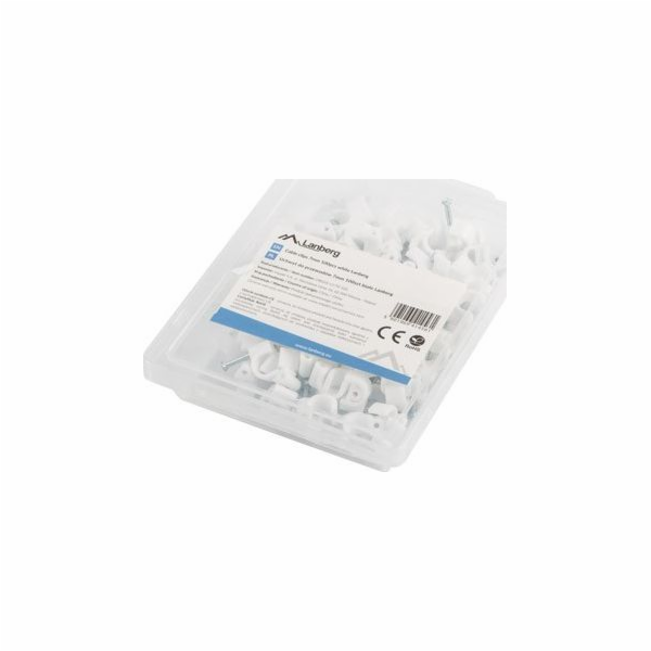 Upevňovací organizátor Lanberg Handle White 100 kusů (org...