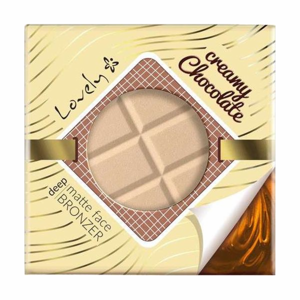 Krásná krémová čokoláda Hluboká matná tvář Bronzer čokolá...