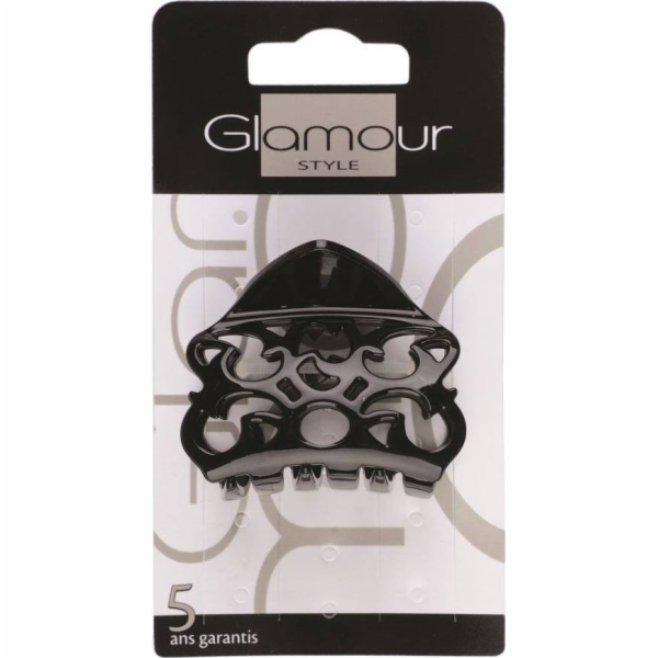 Glamour Glamor_Klamra pro páskovací vlasy černé
