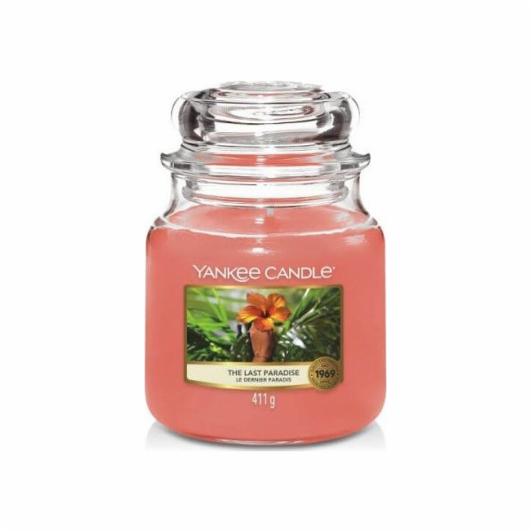 Svíčka ve skleněné dóze Yankee Candle, Poslední ráj, 410 g