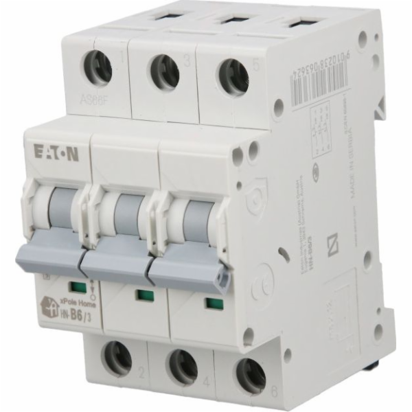 HN-B6/3 MINIATURE CIRCUIT BREAKER B 6A 3P 3M 6KA