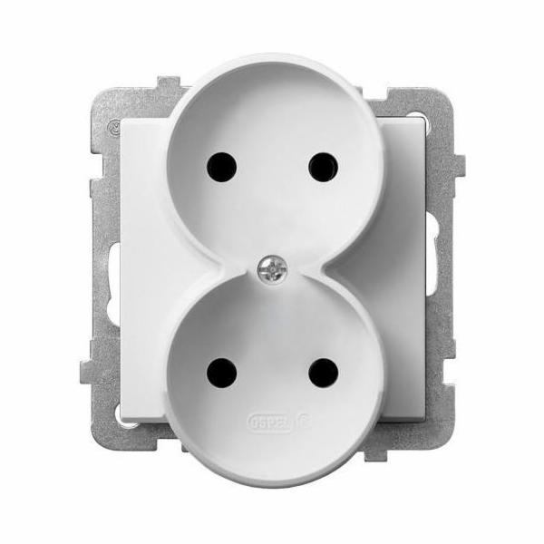 Ospel Socket Sonata dvojitá bílá (GP-2RR/m/00)