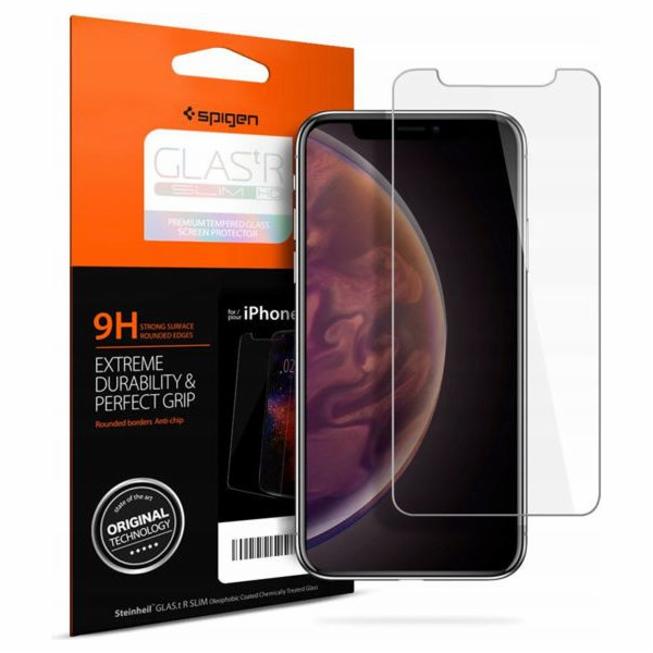 Spigen Spigen Tempered Glass Apple iPhone Xr Glas.tr Slim HD