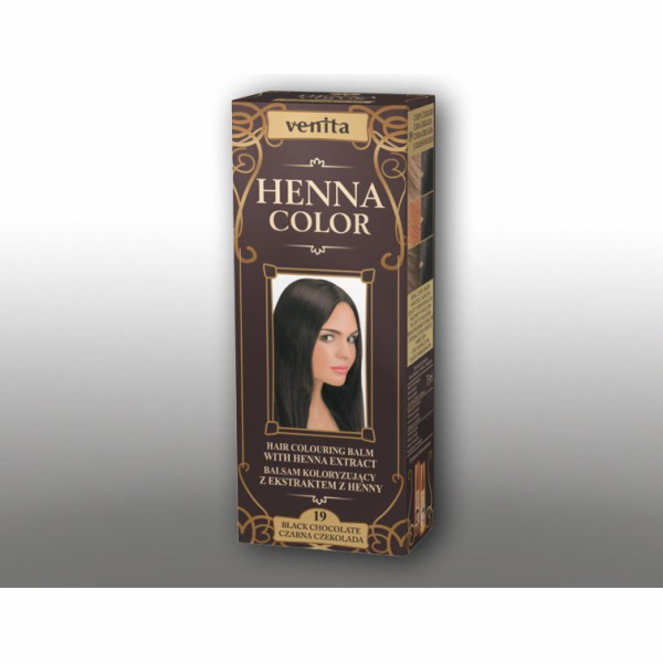 Bylinné balzámy Venita Henna Color 19 Černá čokoláda 75 ml
