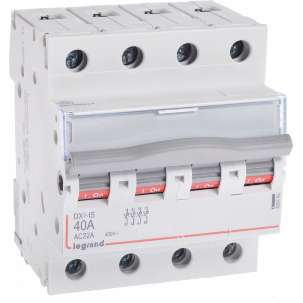 FR304 MODULAR SWITCH-DISCONNECTOR 40A 4Z 4P 4M 400V AC
