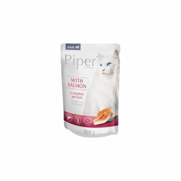 DOLINA NOTECI Piper with salmon- mokré krmivo pro kočky -...