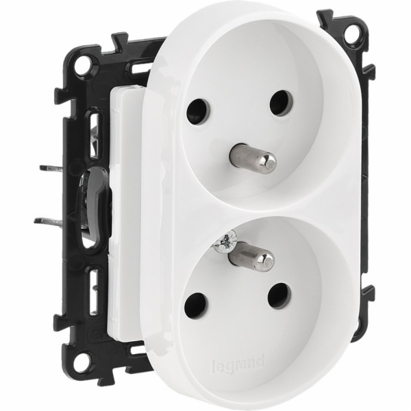 Legrand Double Nest Valena Life s uzemněním 16A White (75...