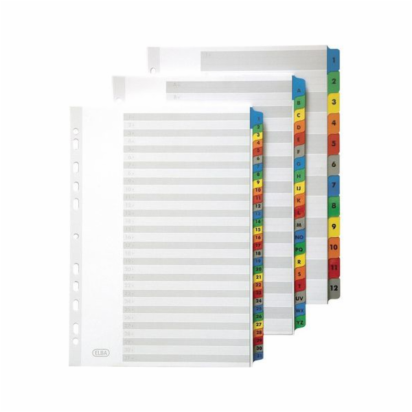 Elba Cardboard A4 Numerical 1-31 (E569587)