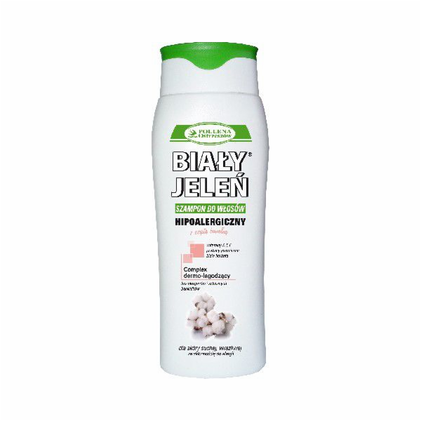 Hypoalergenní šampon bílý jelen s bavlnou 300 ml