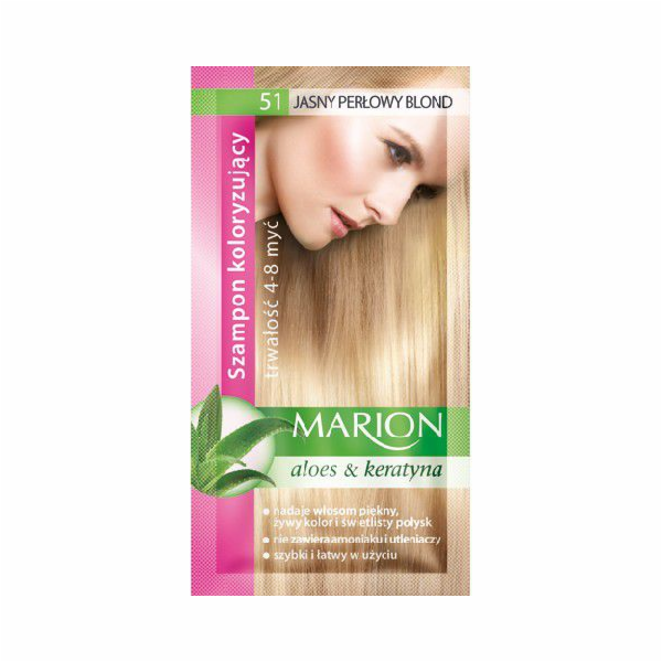 Marion zbarvení šamponu 4-8 mytí č. 51 Light Pearl Blonde...