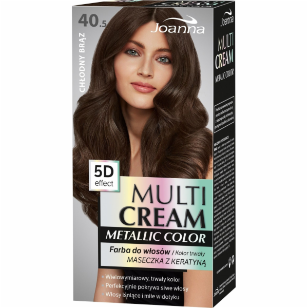 Joanna Multi Cream Metallic Color 5D Effect 40,5 Cool Brown