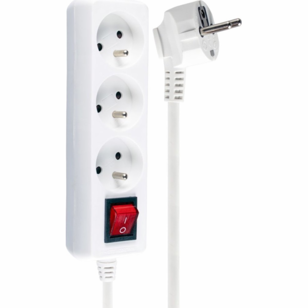 Libox Power Strip 3 zásuvky 1,5 m bílé (LB0081-1.5)
