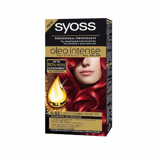 SYOSS HAIN DYE Oleo 5-92 Světle červená