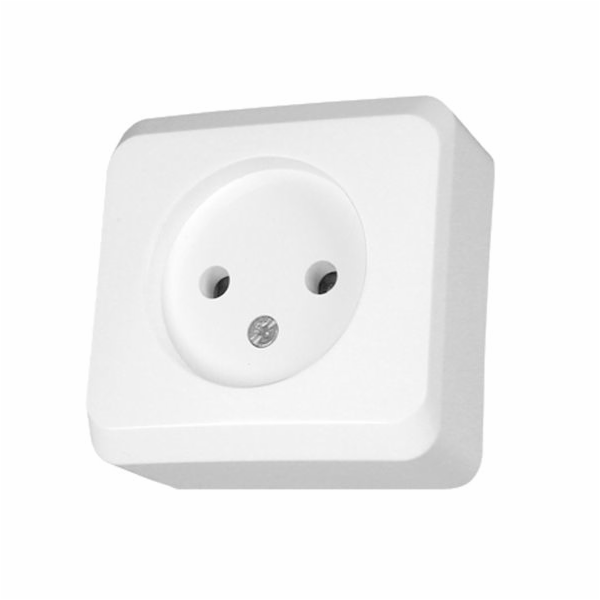 Schneider Electric Socket 1krát B/U 16A IP20 WHITE GWN-12...
