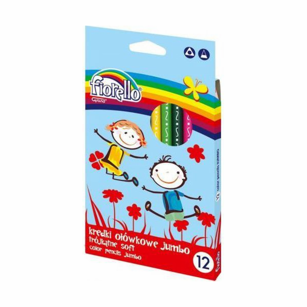 Velké tužky triviálního jumbo super měkké 12 barev