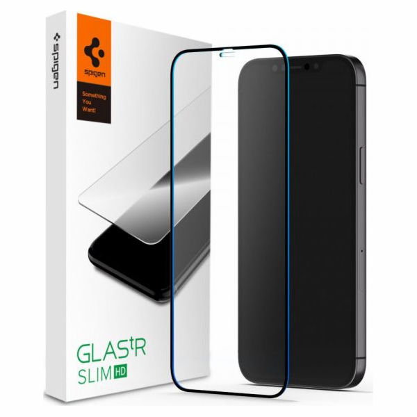Spigen Tempered Glass Spigen Glass FC iPhone 12/12 Pro Black