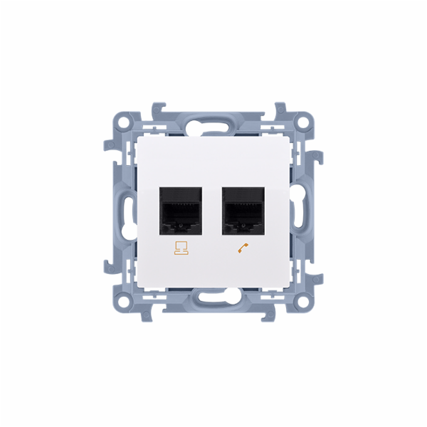 KONTAKTY SIMON Double Computer Socket RJ45 Kategorie 5e b...