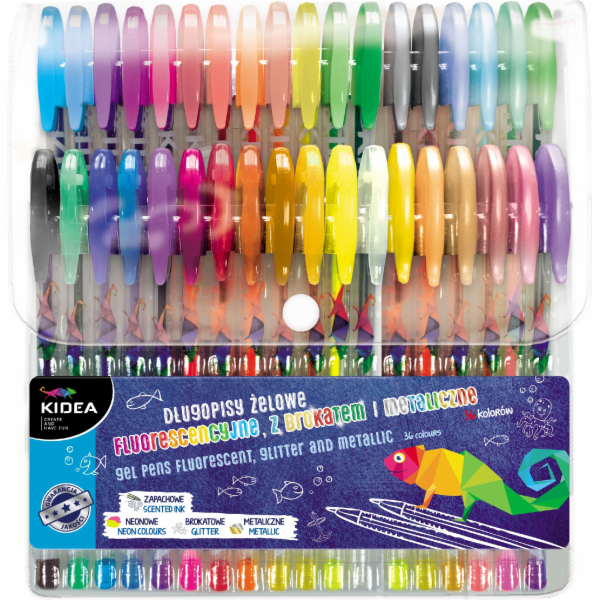 Derform Gel Pens 36 Kidea Colors