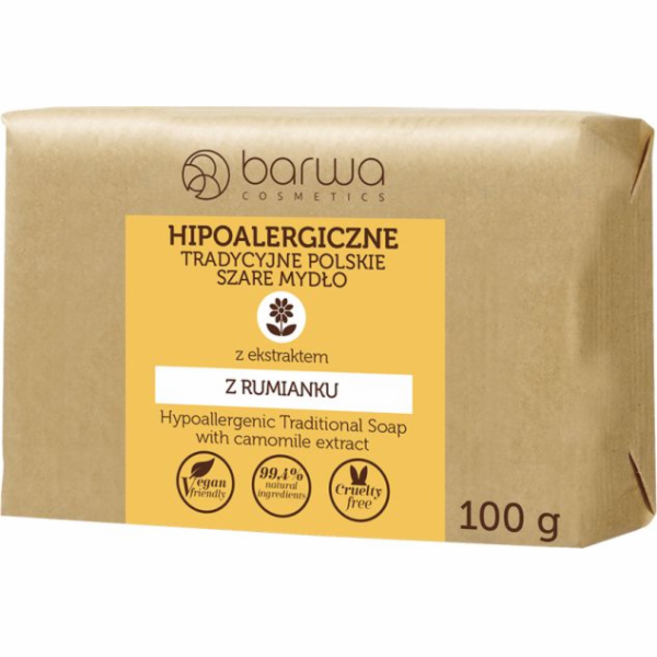 Barevné mýdlo v krychli šedé heřmáně 100g
