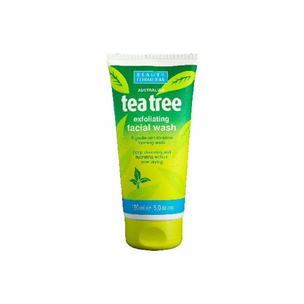 Beauty Formulas Tea Tree Exfoliating gel pro mytí obličej...