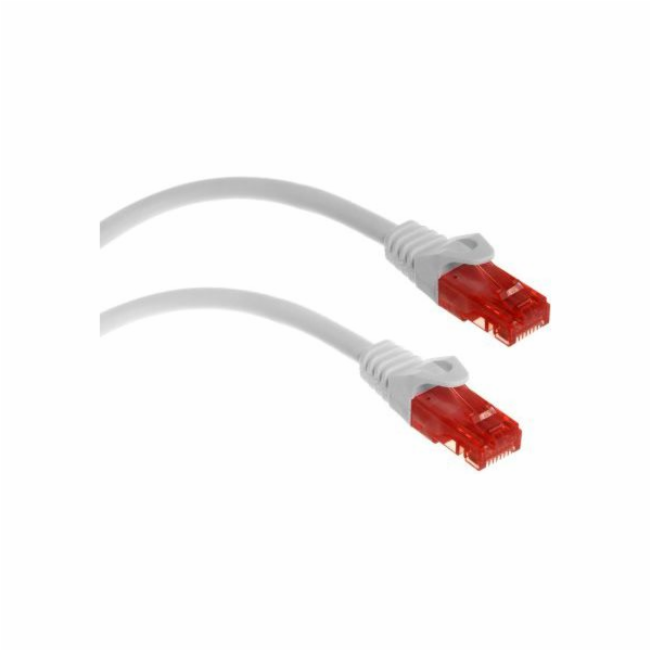 Maclean RJ-45/RJ-45, Cat.6, U/UTP, bílá, 3m (MCTV-303W)