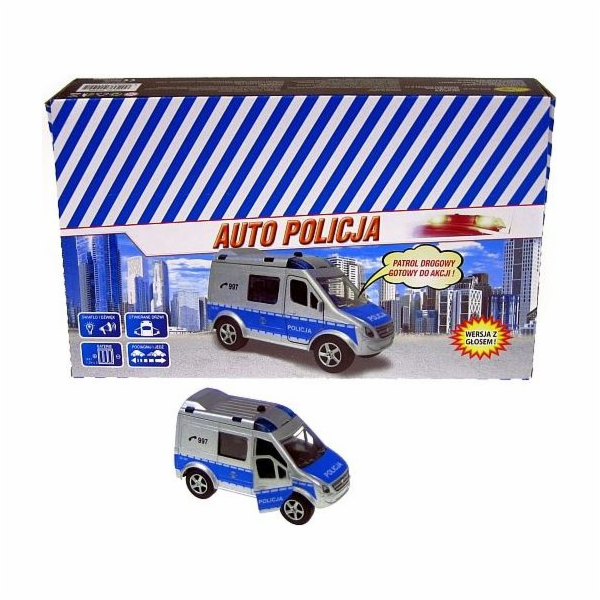 HIPO Auto Police Van 11cm s hlasem (HKG088)
