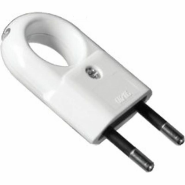 Pawbol Plochá zástrčka s držákem b/u Euro 10A/250V bílá (...