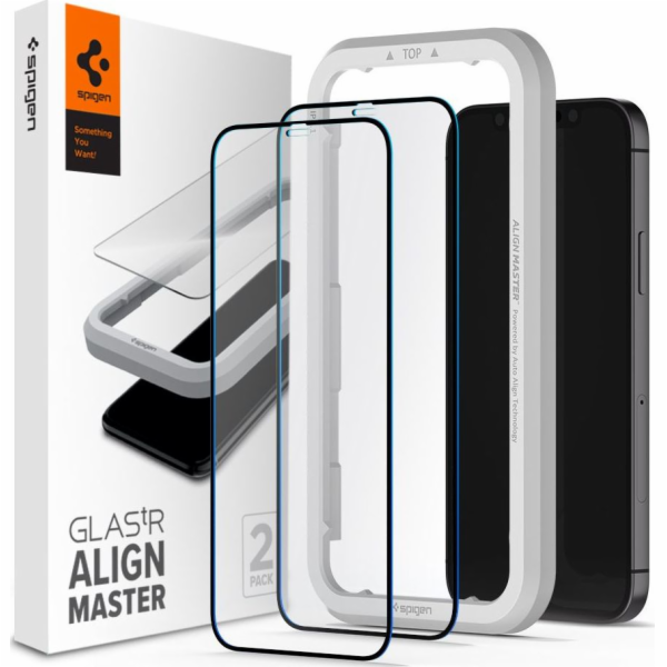 Spigen Tempered Glass Spigen Alm Glass FC 2-Pack iPhone 1...