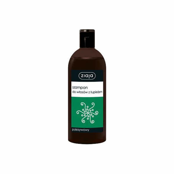 Šampon vlasového šamponu ziaja s 500 ml kopřivy lupiny