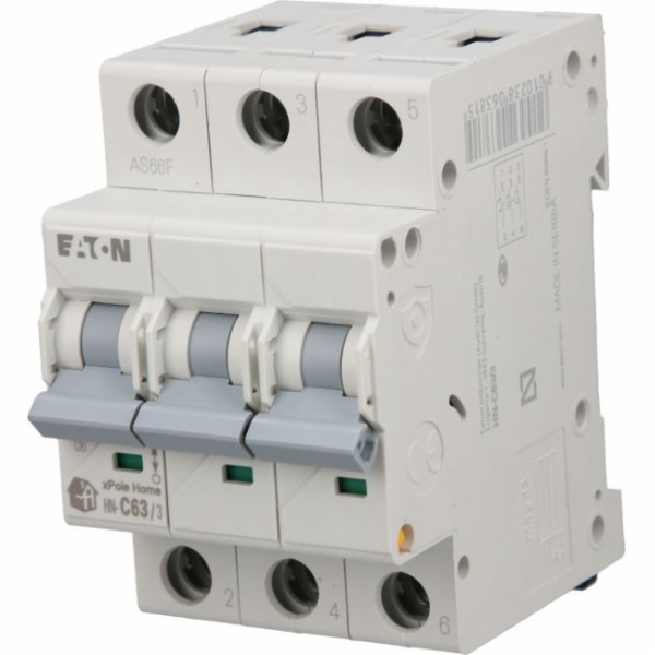 Eaton Overprournt Switch 3P C 63A 6KA AC XPOL HOME HN-C63...