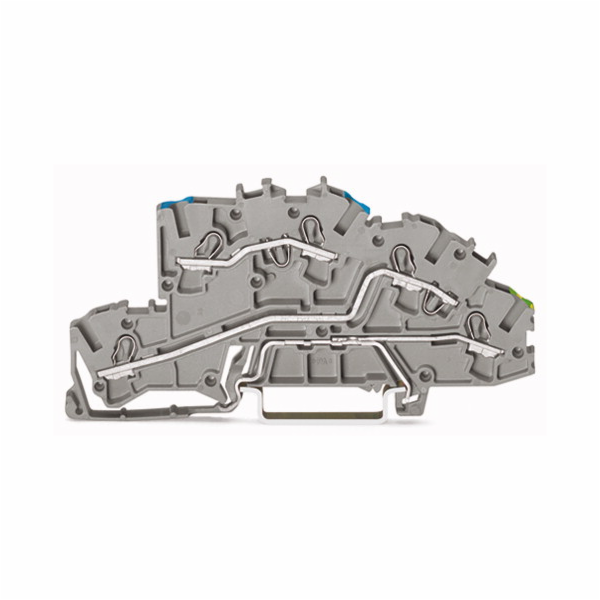 WAGO 2-STORIE Instalation Connector N/L/PE 42,3x96mm Gray...