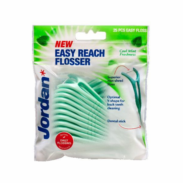 Jordánská zubní vlákna a párátka 2in1 Easy Reach Flosser ...
