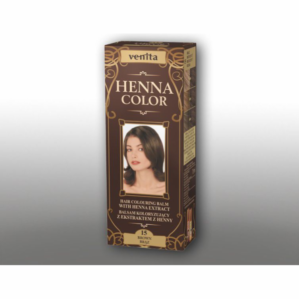 Bylinné balzámy Venita Henna Color 15 Hnědá 75 ml