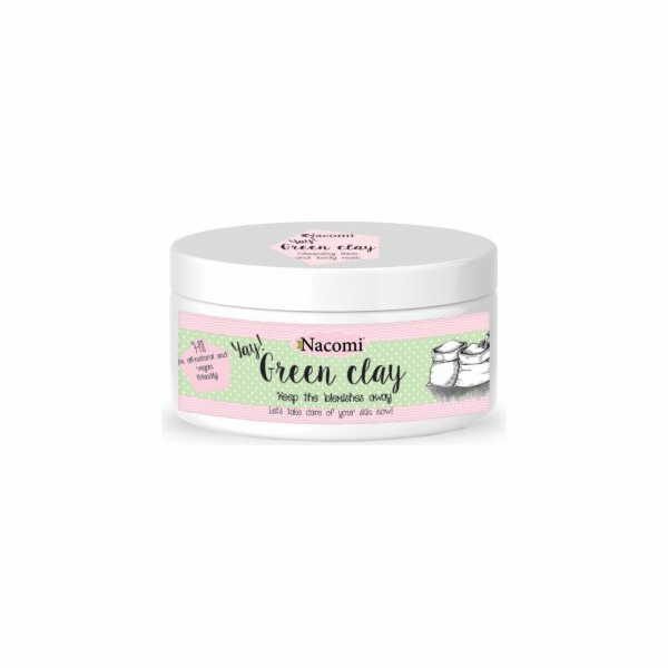 Nacomi Natural Green Clay s hluboce čisticí a svíravými o...