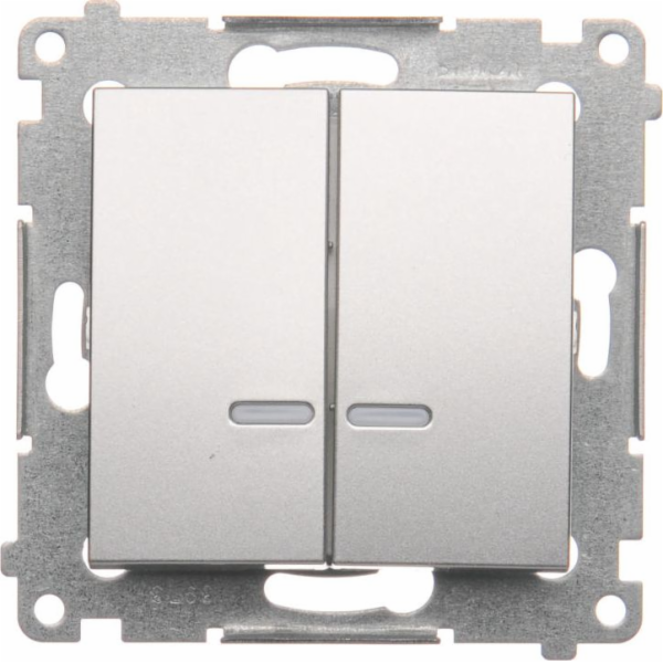 Kontaktní simon Simon 54 Candlestick Connector se stříbrn...
