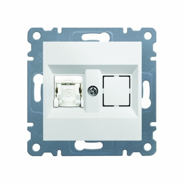 Hager Polo Computer Socket Lumina2 Single RJ45 Kat. 5e UT...