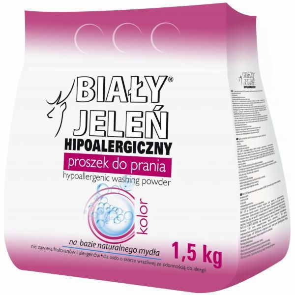 Bialy jelen Hypoalergenní prací prášek Barva 1,5kg (BJŃ00...