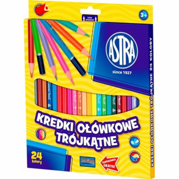 Astra Triangular Tužky tužky 24 barev (058993)